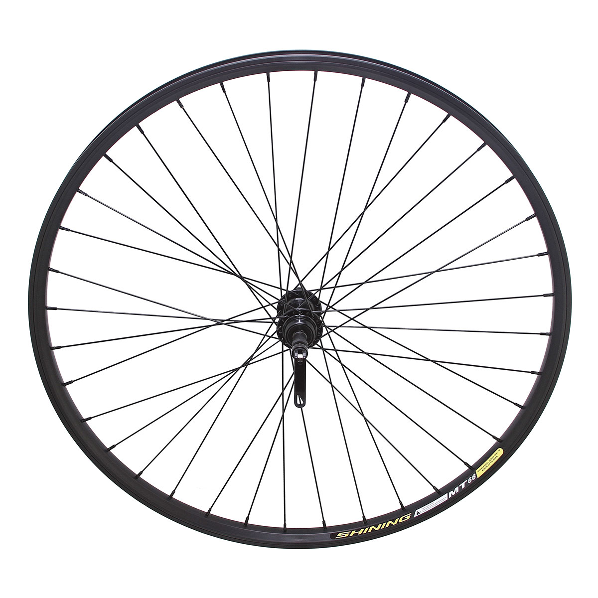 29 x 29mm Alloy Free Wheel 36 Spoke 14G Black 3/8...